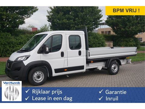 Fiat Ducato 35 DOKA 140PK L3 Open Laadbak BPM VRIJ Apple CP/Android A, Cruise, Climate Trekhaak!! NR. ZD02*