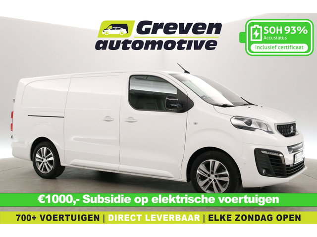 Peugeot e-Expert - 75 kWh L3H1 Innovation | Snelladen | SOH 93% | 360° | Clima | 3 Zits | HuD | Trekhaak | Cruise | Stoelverw. | Carplay