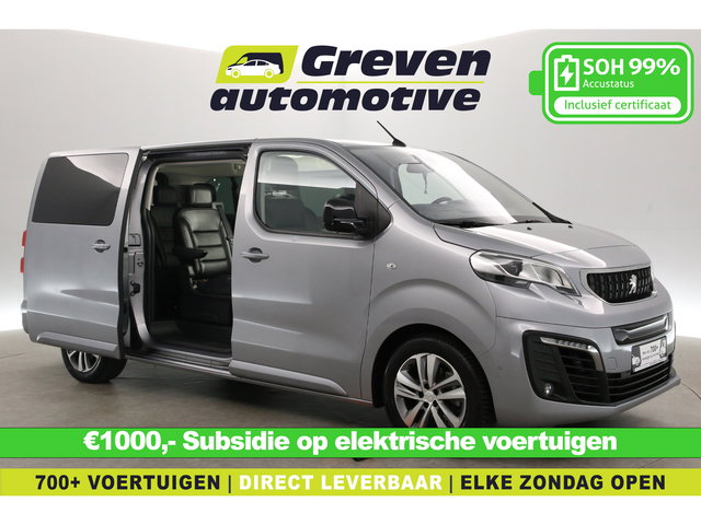 Peugeot e-Traveller - 75 kWh Business Standard | Snelladen | SOH 99% | VIP Shuttle | 7 Zits | Clima | Cruise | Camera | Carplay | 2xSchuifdeur | Navi