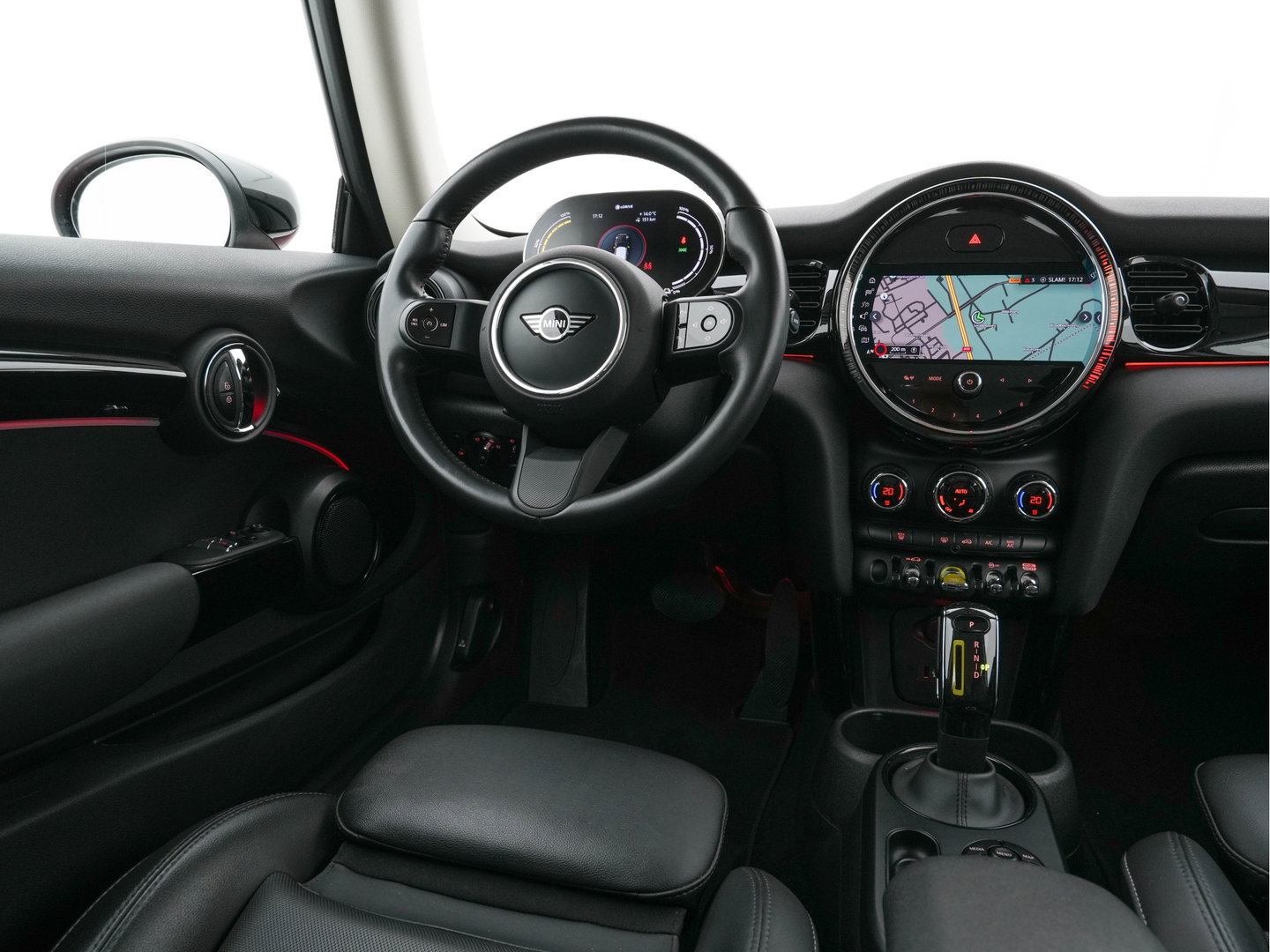 MINI Mini Electric Business Edition 33 kWh [ 3-Fase-11kW ] {SOH-100%} (INCL-BTW) Aut. *LEATHER | FULL-LED | KEYLESS | SPORTSEATS | NAVI-FULLMAP | ECC | AMBIENTLIGHT | DAB | DIGI-COCKPIT | PDC | 17"ALU*