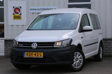 Volkswagen Caddy - 1.4 TGI Trendline 5 Persoons Automaat*Perfect VW Onderh.*Trekhaak/2x zijschuifdeur/Stoelverw./Climate-Control/Camera/Parkeersens.V+A*
