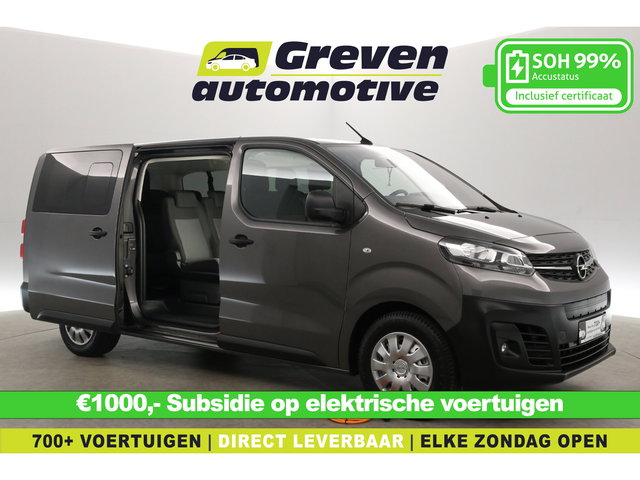 Opel Vivaro-e - 75 kWh L3H1 | DC | 9 Zits | Snelladen | SOH 99% | Incl. BTW/BPM | Airco | Cruise | Camera | Carplay