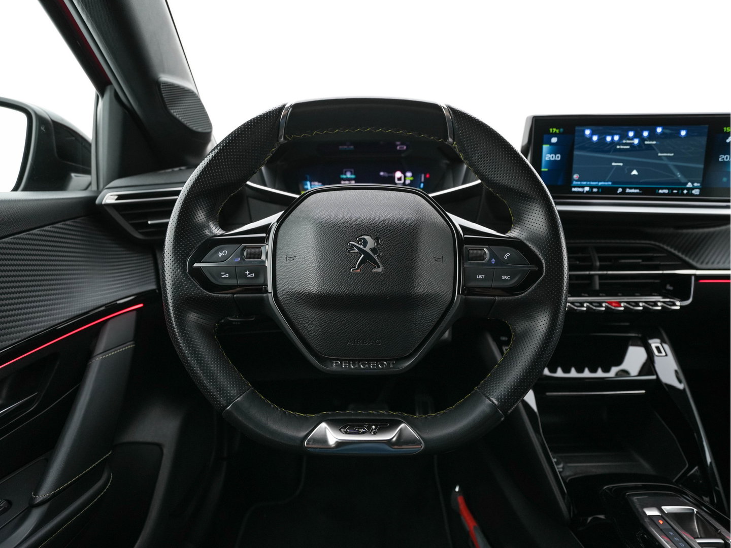 Peugeot e-208 EV GT Pack 50 kWh [ 3-Fase-11kW ] {SOH-88%] (INCL-BTW) *HEATPUMP | FULL-LED | DIGI-COCKPIT | BLINDSPOT | CAMERA | LEATHER-ALCANTARA | AMBIENTLIGHT | NAVI-FULLMAP | LANE-ASSIST | KEYLESS | DAB | CCS-FASTLOADER | HEATED-SPORTSEATS | PRIV