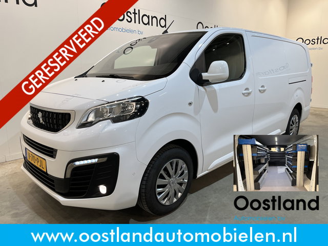 Peugeot Expert - 2.0 BlueHDI 120 Long Premium 123 PK Automaat / Servicebus / Sortimo Inrichting / Euro 6 / Schuifdeur L + R / Airco / Cruise Control / Camera / CarPlay / 3-Zits