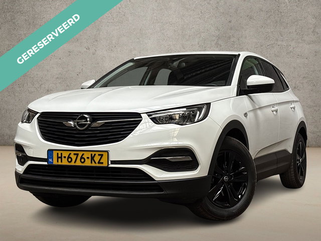 Opel Grandland X - 1.2 Turbo Sport (APPLE CARPLAY, GROOT NAVI, GETINT GLAS, SPORTSTOELEN, LEDER, LANE ASSIST, ELEK PAKKET, NIEUWSTAAT)