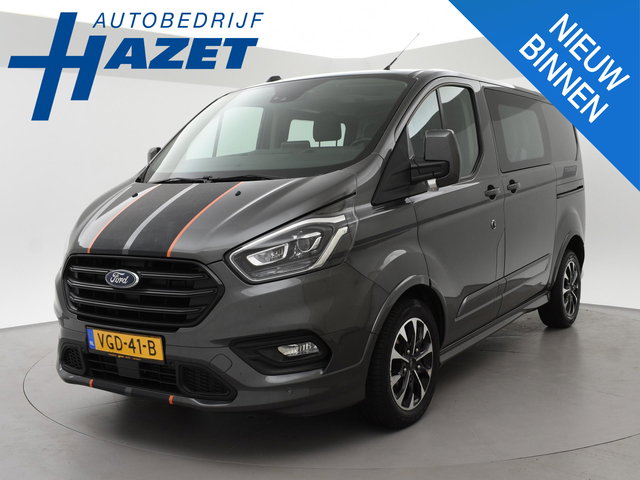 Ford Transit Custom - 320 2.0 TDCI 185 PK AUT. SPORT DUBBEL CABINE + 2 SCHUIFDEUREN | ADAPTIVE CRUISE | WINTER PACK