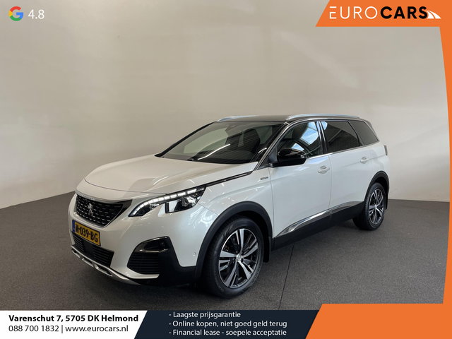 Peugeot 5008 - 1.2 PureTech Blue Lease GT-Line 7 persoons Trekhaak Navigatie Apple Carplay/ Android Auto Camera Parkeersensoren Cruise Control Dodehoek detectie Climate Control Half leder Lichtmetalen velgen