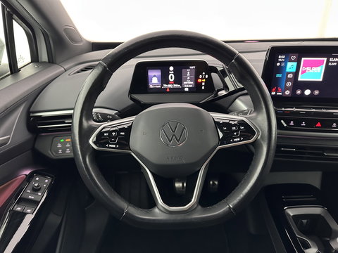 Volkswagen ID.4 Business 77 kWh [ 3-Fase-11kW ] {SOH-83%} (INCL.BTW) *LEATHER-FABRIC | ADAPTIVE-CRUISE | FULL-LED | HEATED-COMFORTSEATS | KEYLESS | CAMERA | DIGI-COCKPIT | DAB | NAVI-FULLMAP | PRIVACY-GLASS | ECC | PDC | TOWBAR | 19''ALU*