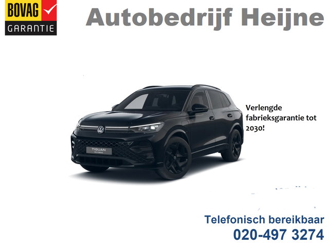 Volkswagen Tiguan - 1.5 eHybrid plug in R-LINE SPORT LEDER/HEAD-UP/TREKHAAK auto komt binnen!