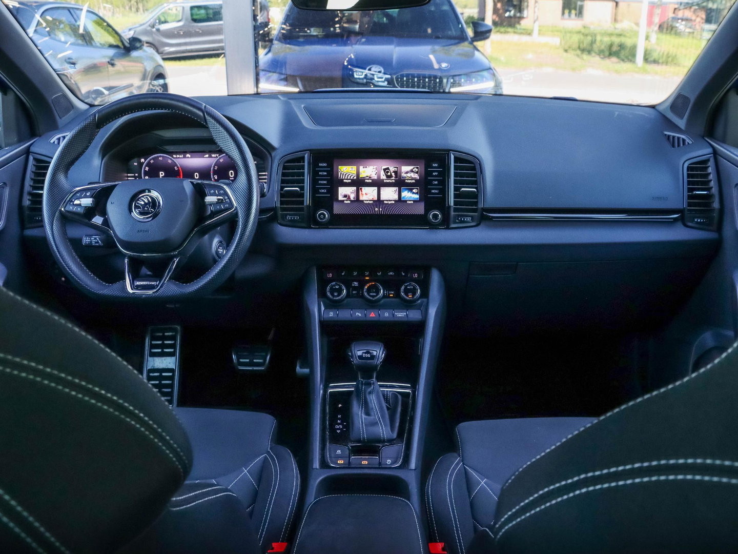 Škoda Karoq 1.5 TSI ACT Sportline Business 150PK DSG Adapt. Cruise Race Blue 22.000km!