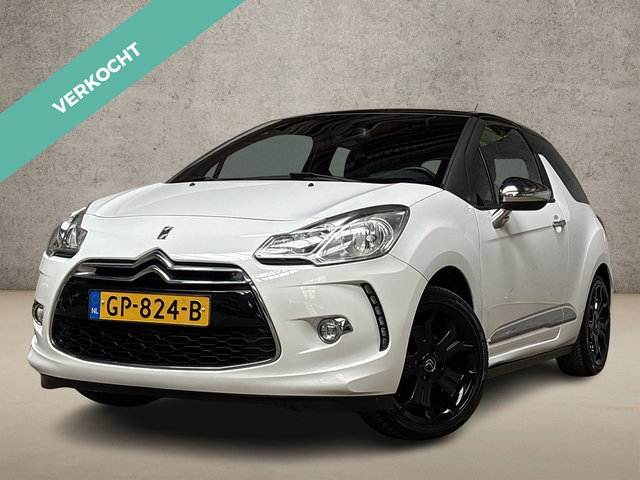 Citroën DS3 - 1.6 So Chic (NAVIGATIE, LEDER, STOELVERWARMING, CLIMATE, CRUISE, SPORTSTOELEN, LM VELGEN, ZWART HEMEL, NIEUWSTAAT)