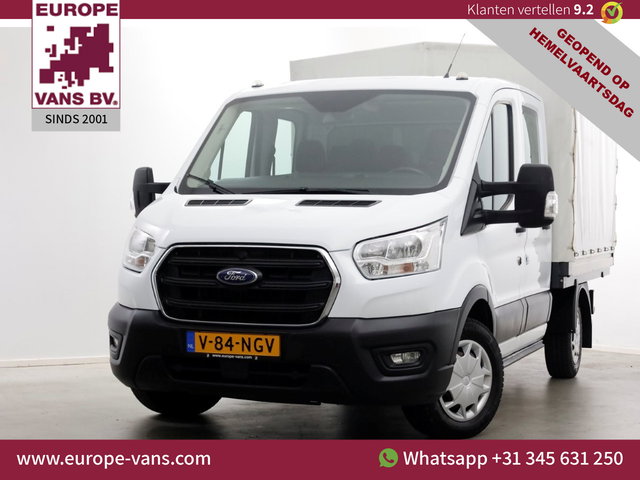 Ford Transit - 2.0 TDCI 130pk L2H1 Trend D.C. Open Laadbak met huif 05-2020