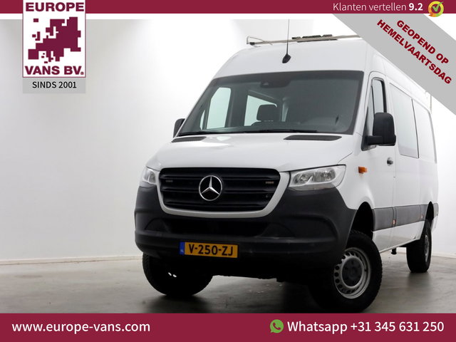 Mercedes-Benz Sprinter - 314 CDI 143pk E6 L2H2 4x4 ZG1 D.C. Airco/Navi/Trekhaak 2800kg 05-2019