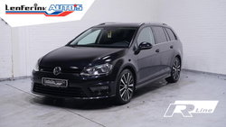 Volkswagen Golf - Variant 1.6 TDI Highline R-Design sportstoelen lederen bekleding NAP DAB-ontvangst cruise controle camera navigatie stoelverwarming PDC v+a schakelflippers aan het stuur climate controle 19"-inch lichtmetalen velgen