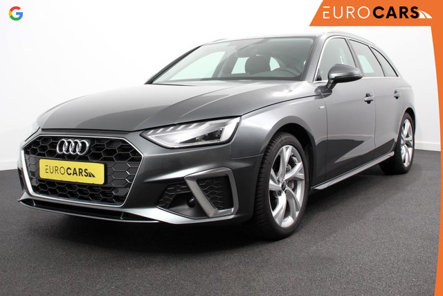 Audi A4 - Avant 40 TFSI 204 pk S-tronic S Line Plus Navigatie Adaptive Cruise Control Parkeersensoren Camera Lane Assist Elektrische achterklep Stoelverwarming Ledverlichting Virtual Cockpit Climatronic