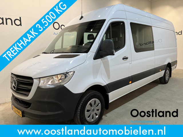 Mercedes-Benz Sprinter - 316 CDI L3H2 RWD DC Dubbel Cabine / Trekhaak 3.500 KG / Airco / Cruise Control / CarPlay / Camera / Navigatie / 63.500 KM !!