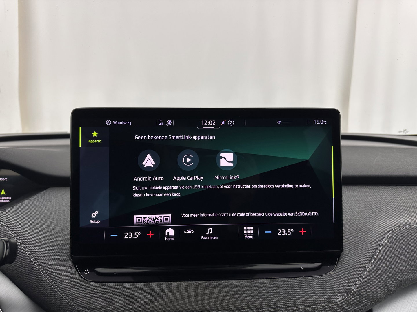 Škoda Enyaq iV 60 [ 3-Fase-11kW ] {SOH-88%} (INCL-BTW) *LEATHER-FABRIC | FULL-LED | DIGI-COCKPIT | CAMERA | KEYLESS | NAVI-FULLMAP | AMBIENTLIGHT | ECC | HEATED-COMFORTSEATS | PRIVACY-GLASS | DAB+ | PDC | CRUISE | 19"ALU*
