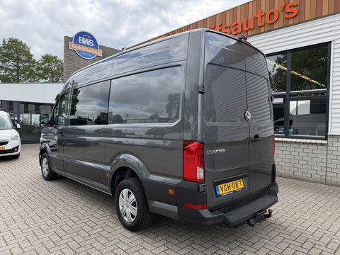 Volkswagen Crafter 35 2.0 TDI 177pk L3H3 ( L2H2 ) DC 6 persoons Comfortline / euro 6 / bpm vrij / vaste prijs rijklaar € 31.950 ex btw / lease vanaf € 521 / airco / cruise / grijs metallic !