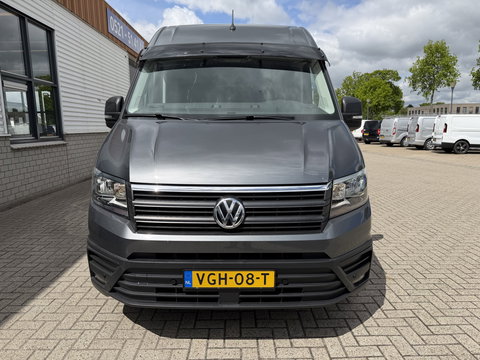 Volkswagen Crafter 35 2.0 TDI 177pk L3H3 ( L2H2 ) DC 6 persoons Comfortline / euro 6 / bpm vrij / vaste prijs rijklaar € 31.950 ex btw / lease vanaf € 521 / airco / cruise / grijs metallic !