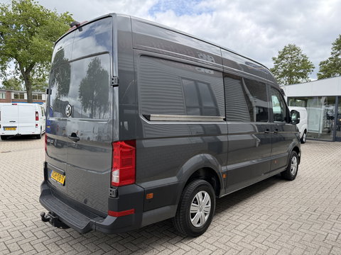 Volkswagen Crafter 35 2.0 TDI 177pk L3H3 ( L2H2 ) DC 6 persoons Comfortline / euro 6 / bpm vrij / vaste prijs rijklaar € 31.950 ex btw / lease vanaf € 521 / airco / cruise / grijs metallic !