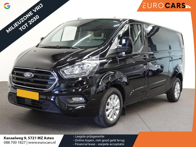 Ford Transit Custom - 300 2.0 TDCI L2H1 Automaat Limited Dubbele Cabine Navigatie Airco 2 Schuifdeuren Trekhaak Parkeersensoren Carplay DAB