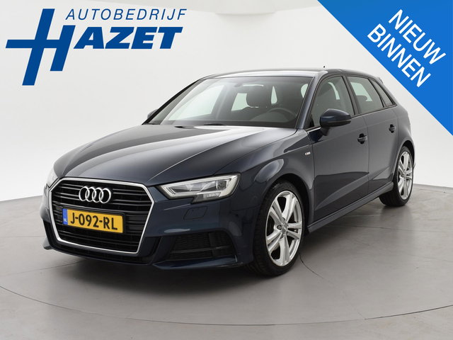 Audi A3 - Sportback 40 TFSI 190 PK S-TONIC AUT. DESIGN PRO LINE *COSMOSBLAUW METALLIC* + CARPLAY | STOEL/STUURVERW. | 18 INCH