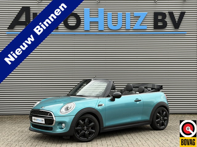 MINI Cooper Cabrio - Mini 1.5 136 PK Chili Wired Pakket LED Navi Pro PDC Union Jack Dak Stoelverwarming DAB Keyless Entry