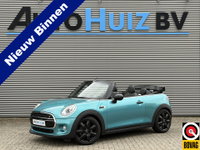 MINI Cooper Cabrio - Mini 1.5 136 PK Chili Wired Pakket LED Navi Pro PDC Union Jack Dak Stoelverwarming DAB Keyless Entry
