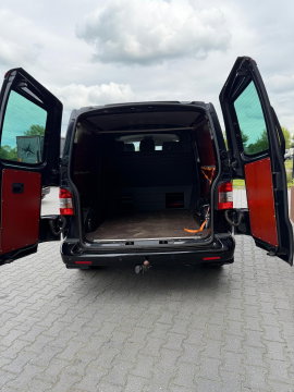 Volkswagen Transporter 2.0 TDI L2H1 DC Automaat Leer Zwart