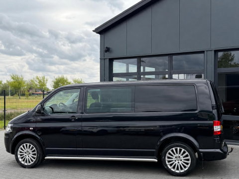 Volkswagen Transporter 2.0 TDI L2H1 DC Automaat Leer Zwart