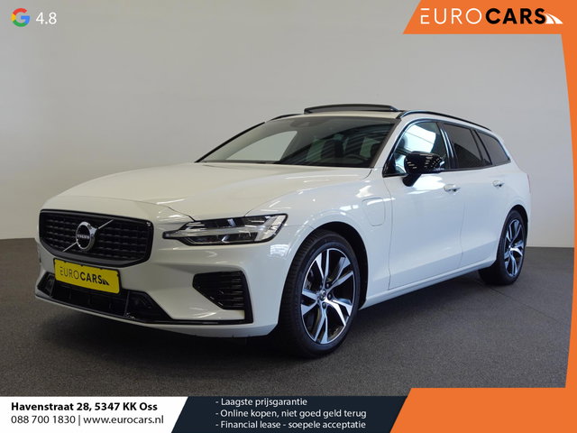 Volvo V60 - 2.0 T6 Recharge AWD R-Design Panoramadak Navigatie Apple Carplay/Android Auto Camera Parkeersensoren Stoel- en stuurverwarming Cruise Control Blind Spot Assist Virtual Cockpit Climate Control