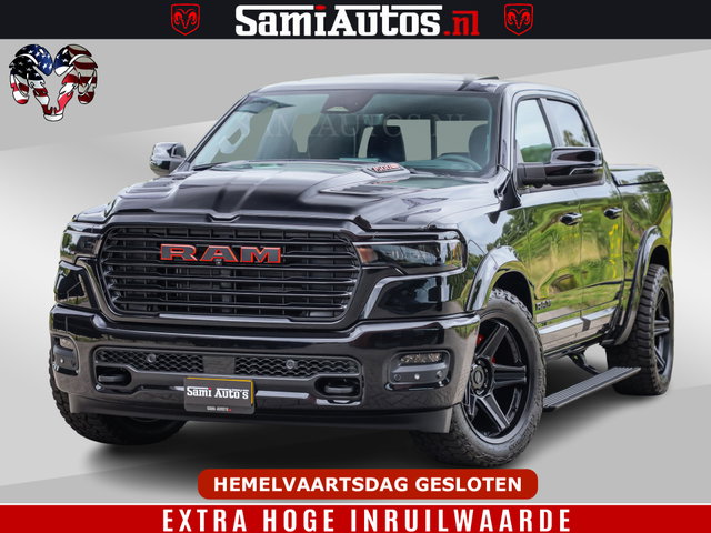 Dodge Ram 1500 - Night Premium | Full Option | De Meest Luxe Pick-Up in zijn Klasse | Comfortabele Dubbele Cabine met Royale 5 Zitplaatsen | BPM vrij | Nu Leverbaar uit Voorraad | Voorraad Nr 2287 - 3384