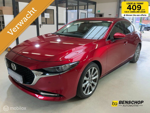 Mazda 3 - 2.0 e-SkyActiv-X M Hybrid 186 Luxury Navi Carplay 360 Camera Bose Memory Leer