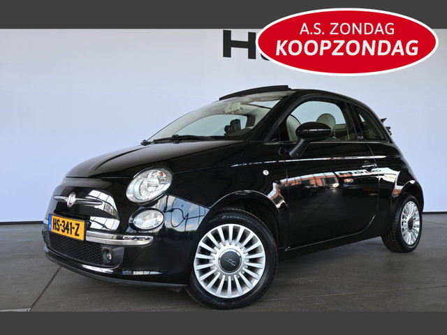 Fiat 500C - 1.2 Lounge Cabrio Airco Navigatie Lichtmetaal Goed Onderhouden! Inruil Mogelijk!