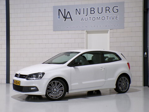 Volkswagen Polo 1.4 TSI BlueGT "Origineel NL!" Automaat! Garantie Navigatie Bluetooth Leer-Alcantara 17"Velgen Parkeersensoren