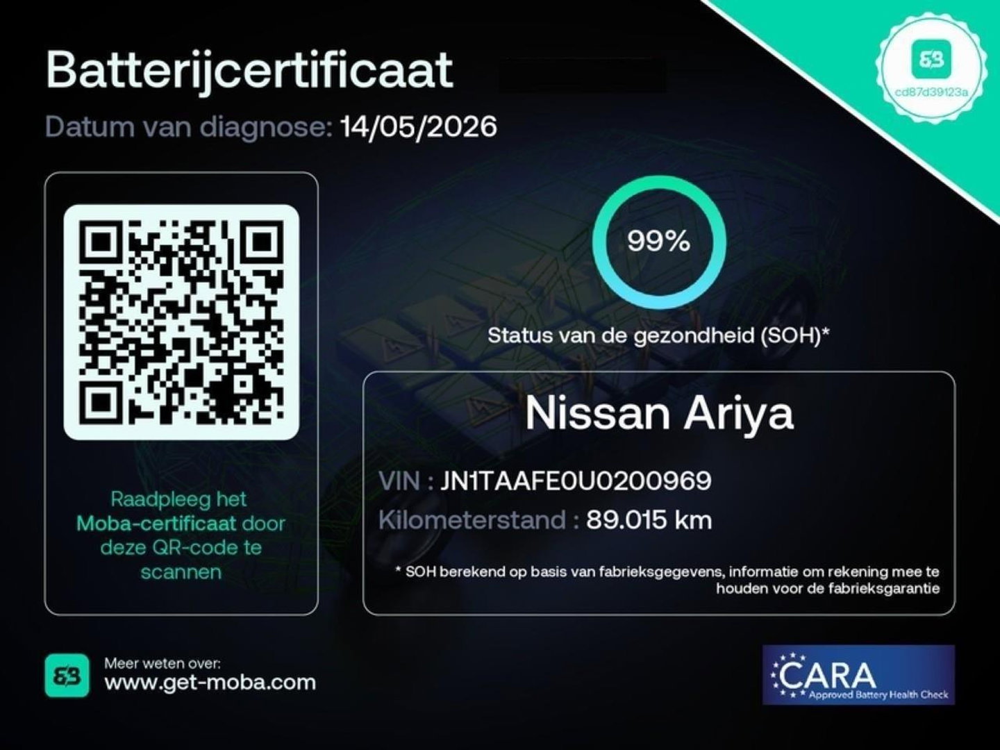 Nissan ARIYA 66kWh ADVANCE/ WARMTEPOMP/ 360° CAMERA/ ELEKT. KLEP/ SOH 99%