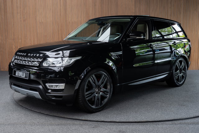 Land Rover Range Rover Sport - 4.4 SDV8 Pano Leer Navi Camera PDC LM velgen Elektr. achterklep Stuurverwarming Elektr. trekhaak Climate Memory seats Stoelverwarming voor & achter LM velgen