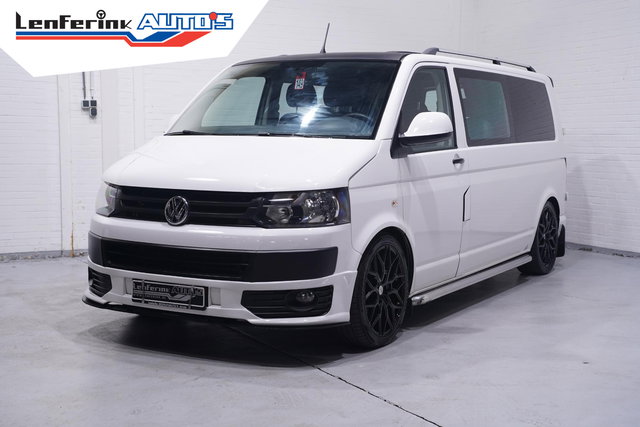 Volkswagen Transporter - 2.0 TDI 140 pk L2 Dubbel Cabine Airco, 20" Vossen LMV, Trekhaak 2.500 kg, 6-Zits