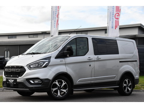 Ford Transit Custom 2.0 TDCI L1H1 Active DC Full Options! Adaptieve Cruise, Camera, Xenon, Carplay, Leder, Automaat, 170pk, Multimedia, Uniek!