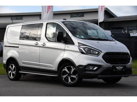 Ford Transit Custom 2.0 TDCI L1H1 Active DC Full Options! Adaptieve Cruise, Camera, Xenon, Carplay, Leder, Automaat, 170pk, Multimedia, Uniek!