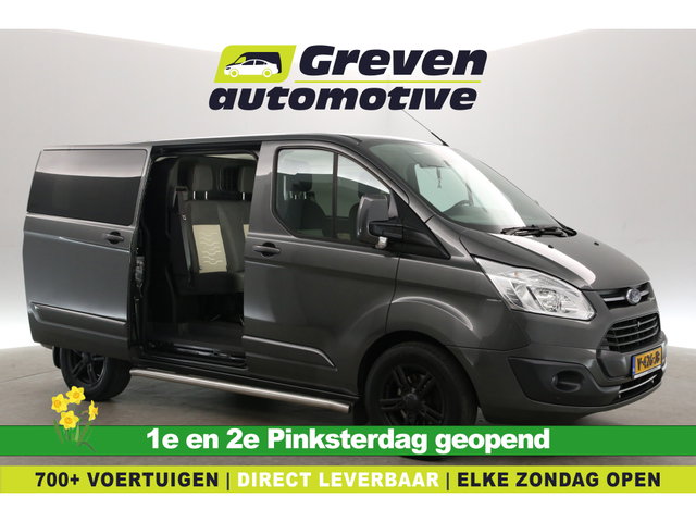 Ford Transit Custom - 2.0 TDCI L1H1 Limited 170PK | Dubbele Cabine | Aut. | Airco | Cruise | Navi | Trekhaak | 2xSchuifdeur