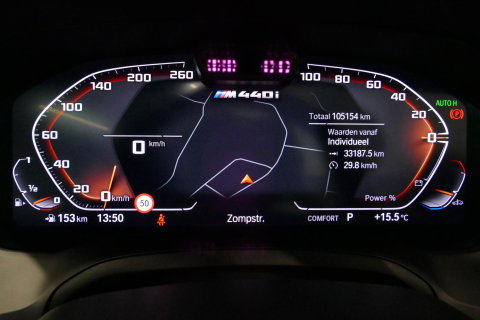 BMW 4 Serie Cabrio M440i xDrive High Executive / Air Collar (nekverwarming / BMW Laserlight / Elektr. verstelbare voorstoelen (links met memory) / Harman Kardon Surround Sound / Stoelverwarming / 20" / Rondomzichtcamera / HUD / Apple Carplay - Android Auto / Adaptief