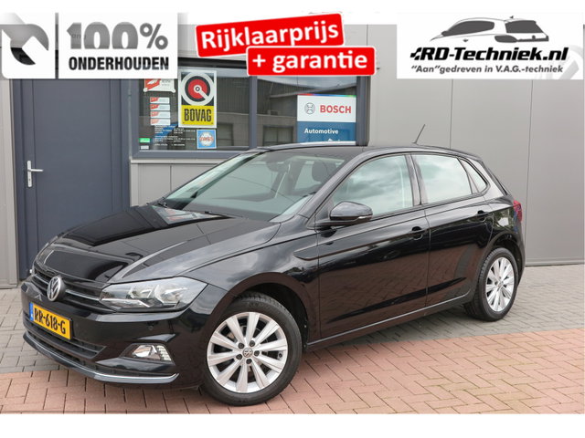 Volkswagen Polo - 1.0 TSI 70kw 95pk Highline, Adaptive Cruise, PDC ,Navigatie , Stuurwiel multifuntioneel , Carplay, LMV 16", Sportstoelen,Buitenspiegels inklapbaar, etc. Complete historie bekend NL auto met NAP (recent onderhouden)