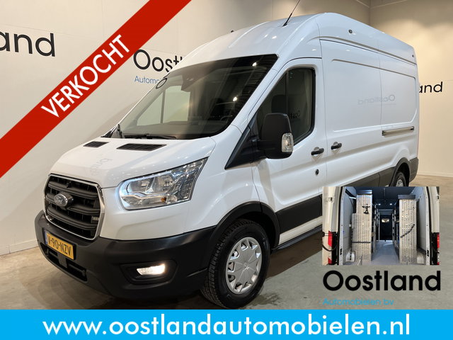 Ford Transit - 350 2.0 TDCI L3H3 Trend 170 PK Servicebus / Inrichting / Euro 6 / Schuifdeur L + R / Oprijplateau / Airco / CarPlay / Camera / Trekhaak / 3-Zits