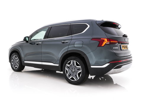 Hyundai Santa Fe 1.6 T-GDI HEV Premium Sky (Face-lift) (INCL-BTW) *PANO | LEATHER | FULL-LED | ADAPTIVE-CRUISE | BLINDSPOT | MEMORY-PACK | DIGI-COCKPIT | SHIFTPADDLES | PRIVACYGLASS | NAVI-FULLMAP | HEAD-UP |19''ALU*