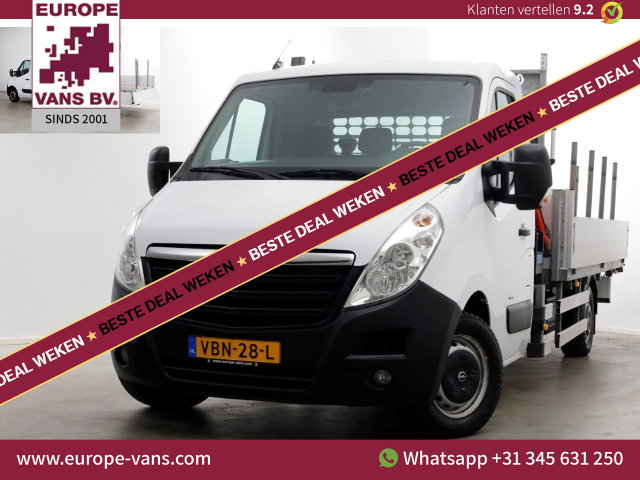 Opel Movano - 2.3 CDTI 145pk E6 Open Laadbak + Kraan 08-2019