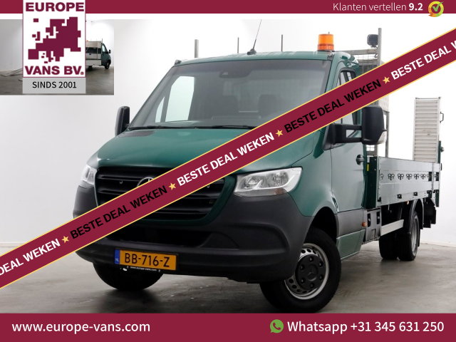 Mercedes-Benz Sprinter - 516 CDI 163pk E6 Open Laadbak/Oprijwagen 2760kg laadvermogen 10-2020