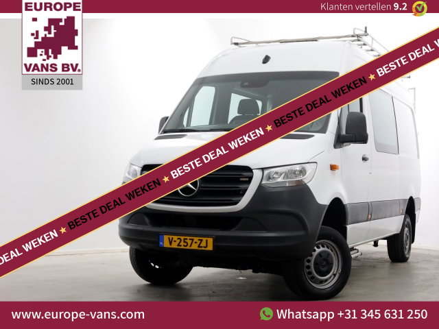 Mercedes-Benz Sprinter - 314 CDI 143pk E6 L2H2 4x4 ZG1 D.C. Airco/Navi/Trekhaak 2800kg 05-2019