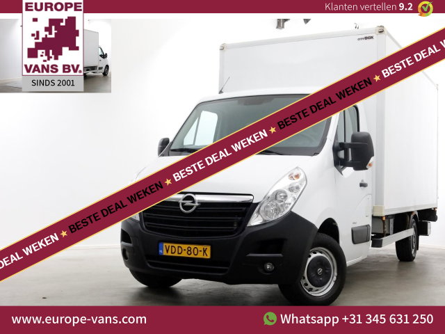 Opel Movano - 2.3 CDTI 146pk E6 Bakwagen met laadklep en zijdeur 10-2019