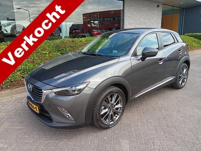 Mazda CX-3 - 2.0 SkyActiv-G 120 GT-Luxury AUTOMAAT, Leder, Navi, Clima, Head-up, etc. incl. 12 MND BOVAGGARANTIE